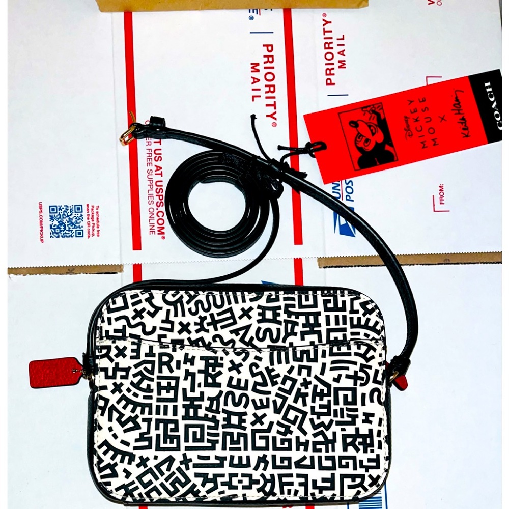 🔥New🔥 Coach (by Keith Haring) x Mickey Mouse Cross-Body Bag - $200 - Picture 3 of 10